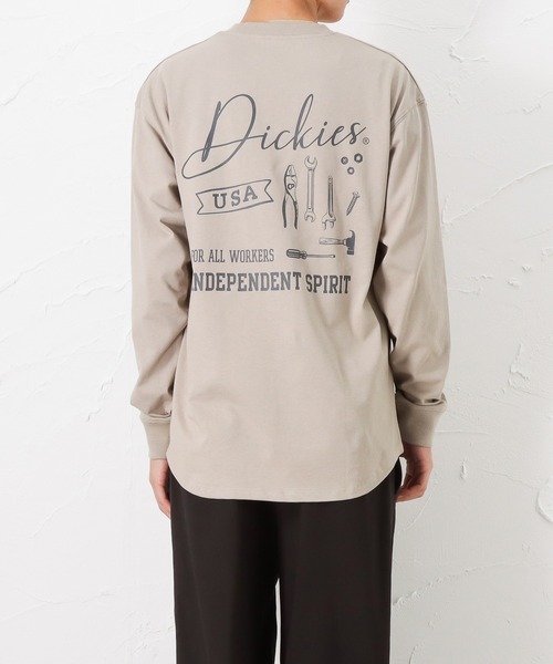 Dickies(ディッキーズ)の「Dickies ディッキーズ バックプリントロングスリーブTシャツ(Tシャツ/カットソー・メンズ・ベージュ/ホワイト/ブラック/ブルー・L/XL/M)」の3枚目の写真