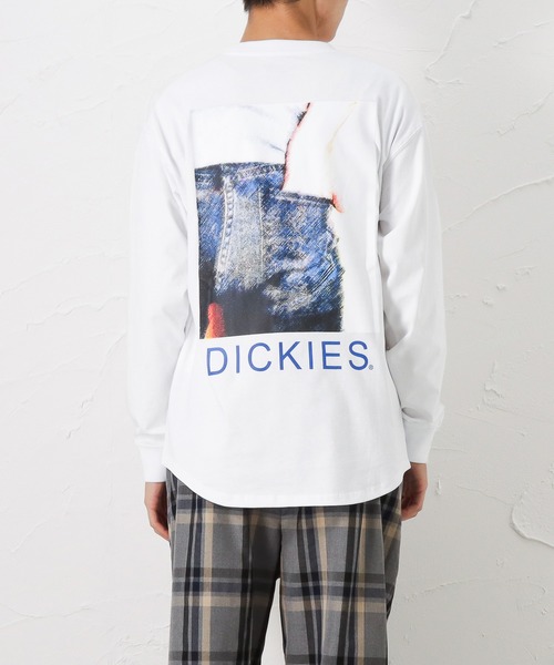 Dickies(ディッキーズ)の「Dickies ディッキーズ バックプリントロングスリーブTシャツ(Tシャツ/カットソー・メンズ・ベージュ/ホワイト/ブラック/ブルー・L/XL/M)」の1枚目の写真