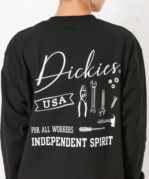 Dickies(ディッキーズ)の「Dickies ディッキーズ バックプリントロングスリーブTシャツ(Tシャツ/カットソー・メンズ・ベージュ/ホワイト/ブラック/ブルー・L/XL/M)」の6枚目の写真