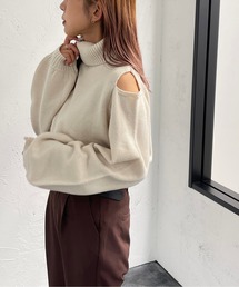 肩開きタートルニット【ZOZOTOWN限定アイテム】
