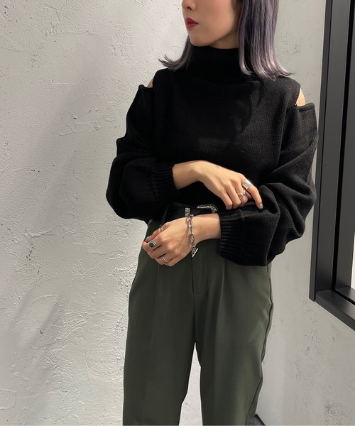 肩開きタートルニット【ZOZOTOWN限定アイテム】（ニット/セーター