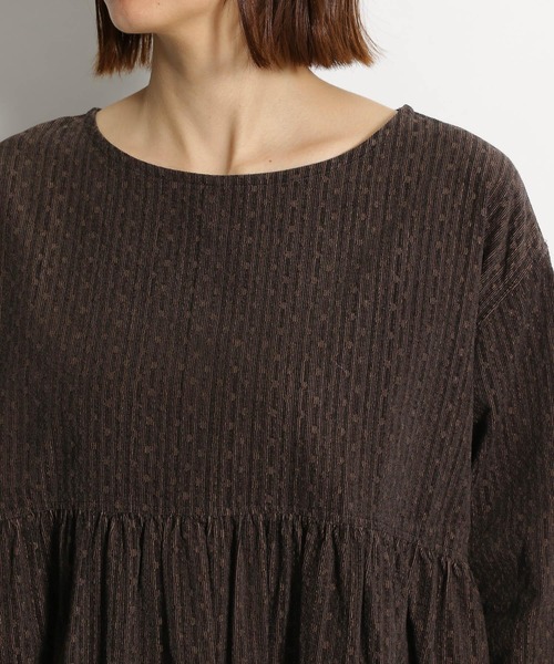 ichi（イチ）の「【ichi(イチ)】コール天ドットワンピース（ワンピース・レディース・ダークブラウン/ベージュ・FREE）」の13枚目の写真