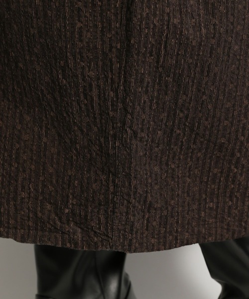 ichi（イチ）の「【ichi(イチ)】コール天ドットワンピース（ワンピース・レディース・ダークブラウン/ベージュ・FREE）」の12枚目の写真