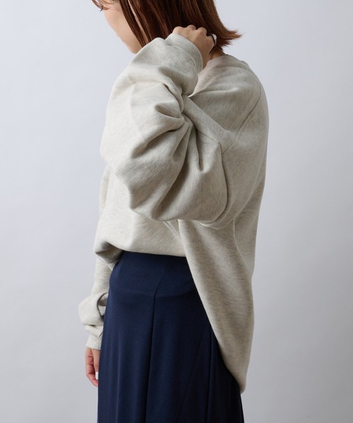 CIAOPANIC TYPY(チャオパニックティピー)の「【ZOZOTOWN限定】ユニセックスビッグシルエットクルーネックカレッジスウェット/裏起毛(スウェット・メンズ・ライトグレー/ネイビー/オレンジ/アイボリー・M/L)」の12枚目の写真