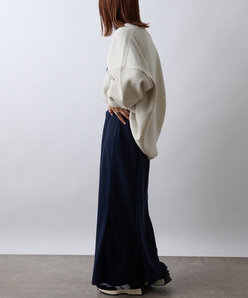 CIAOPANIC TYPY(チャオパニックティピー)の「【ZOZOTOWN限定】ユニセックスビッグシルエットクルーネックカレッジスウェット/裏起毛(スウェット・メンズ・ライトグレー/ネイビー/オレンジ/アイボリー・M/L)」の15枚目の写真