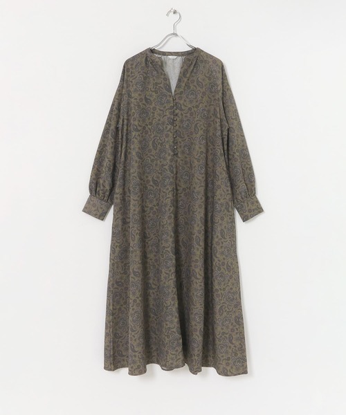 ITEMS URBANRESEARCH（アイテムズ アーバンリサーチ）の「ペイズリーロングワンピース（ワンピース・レディース・ブラック/ブラウン/カーキ・FREE）」の16枚目の写真