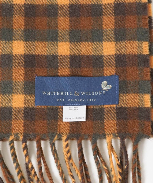 URBAN RESEARCH DOORS（アーバンリサーチドアーズ）の「『別注』Whitehill&Wilsons×DOORS マフラー（マフラー・メンズ・ネイビー/ブラック系その他/ブルー系その他/オレンジ系その他・ONE）」の8枚目の写真