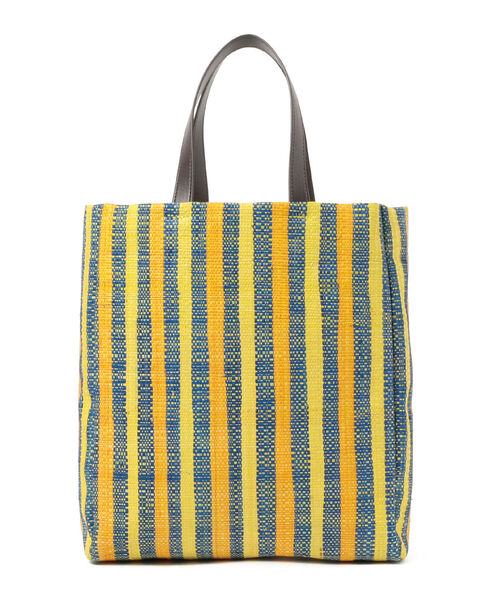 BEAMS LIGHTS（ビームスライツ）の「BEAMS LIGHTS / ラフィアシート トートバッグ（トートバッグ・レディース・ピンク/イエロー・ONE SIZE）」の11枚目の写真
