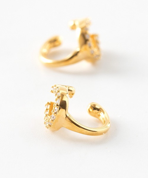 JUICY ROCK（ジューシーロック）の「GP(SV925)/SV925 パヴェホースシューカフイヤリング（イヤリング・レディース・シルバー/ゴールド・ONE SIZE）」の10枚目の写真