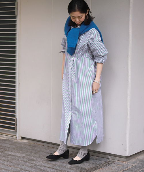 SLOBE IENA（スローブイエナ）の「SLOBE IENA スクエアバレエシューズ◆（バレエシューズ・レディース・ブルー/パープル/キャメル/ブラック・23cm/23.5cm/24.5cm/22.5cm/24cm）」の8枚目の写真