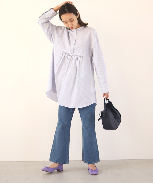 SLOBE IENA（スローブイエナ）の「SLOBE IENA スクエアバレエシューズ◆（バレエシューズ・レディース・ブルー/パープル/キャメル/ブラック・23cm/23.5cm/24.5cm/22.5cm/24cm）」の22枚目の写真