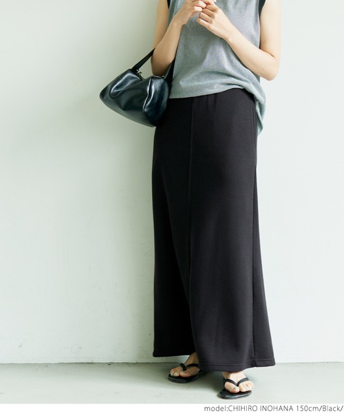 coca（coca）（コカ）の「大人の着心地スウェットステッチスカート（スカート・レディース・アイボリー/グレー/ブラック・SHORT/LONG）」の22枚目の写真