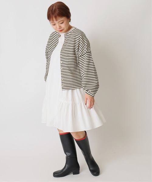 U by SPICK&SPAN(ユーバイスピックアンドスパン)の「≪追加≫ティアードミニワンピース3◆(ワンピース・レディース・ホワイト/ブラック・36/38)」の6枚目の写真