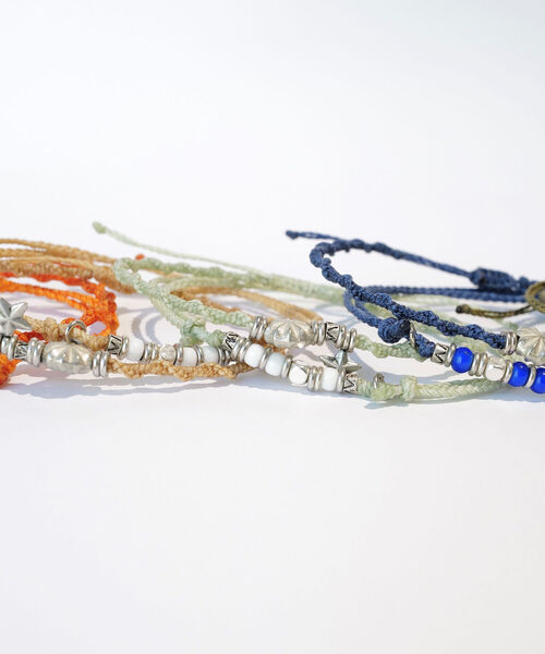 wakami(ワカミ)の「wakami × BEAMS / 別注 アンクレット 2本セット 2022(アンクレット・メンズ・チャコールグレー/ベージュ/オリーブ/ライトカーキ/ブルー/オレンジ/マルチ・ONE SIZE)」の19枚目の写真