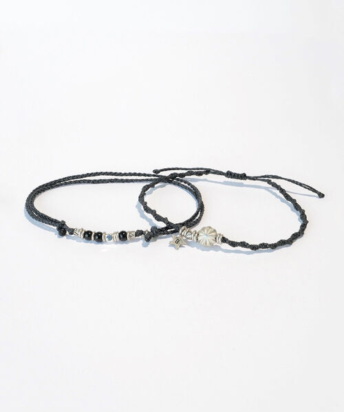 wakami(ワカミ)の「wakami × BEAMS / 別注 アンクレット 2本セット 2022(アンクレット・メンズ・チャコールグレー/ベージュ/オリーブ/ライトカーキ/ブルー/オレンジ/マルチ・ONE SIZE)」の16枚目の写真