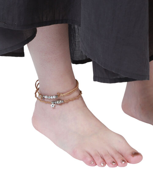 wakami(ワカミ)の「wakami × BEAMS / 別注 アンクレット 2本セット 2022(アンクレット・メンズ・チャコールグレー/ベージュ/オリーブ/ライトカーキ/ブルー/オレンジ/マルチ・ONE SIZE)」の22枚目の写真