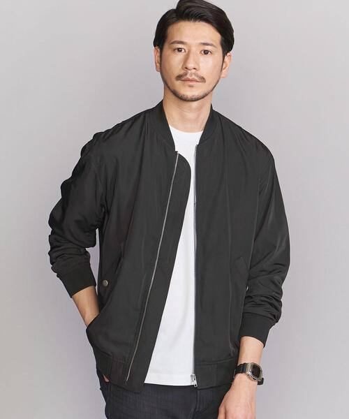 BEAUTY&YOUTH UNITED ARROWS（ビューティーアンドユースユナイテッドアローズ）の「【WEB限定 WARDROBE SMART】by ブライトツイル MA-1（MA-1・メンズ・ブラック/オリーブ・S/M/L/XL）」の4枚目の写真