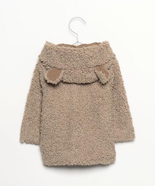 agnes b.（アニエスベー）の「JGD0 L BLOUSON ベビー ボアフードブルゾン（ブルゾン・キッズ・ベージュ系その他・2YEAR/1YEAR）」の3枚目の写真