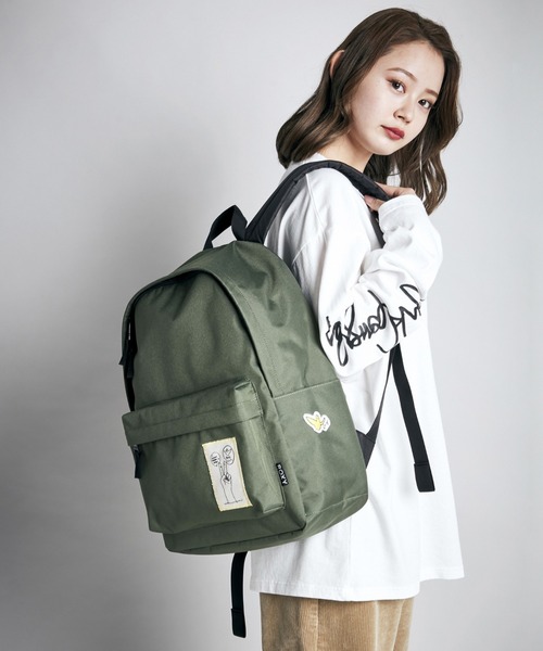 ROXY(ロキシー)の「MARK GONZALES BACKPA/ロキシーマークゴンザレスコラボバックパック(バックパック/リュック・レディース・カーキ/ブラック・FREE)」の1枚目の写真