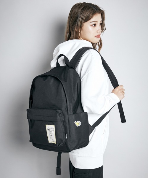 ROXY(ロキシー)の「MARK GONZALES BACKPA/ロキシーマークゴンザレスコラボバックパック(バックパック/リュック・レディース・カーキ/ブラック・FREE)」の2枚目の写真