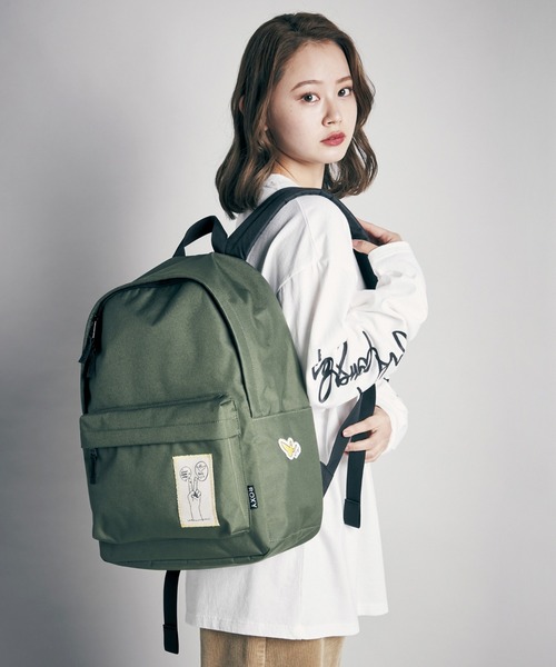 ROXY(ロキシー)の「MARK GONZALES BACKPA/ロキシーマークゴンザレスコラボバックパック(バックパック/リュック・レディース・カーキ/ブラック・FREE)」の4枚目の写真