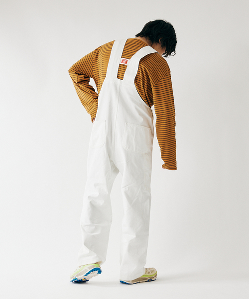 sirone シロネ　オーバーオール　サロペット　オフホワイト　白 セール】【WHITE FIELD/ホワイトフィールド】別注 ビンテージ