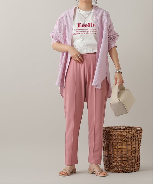 frames RAY CASSIN(フレームスレイカズン)の「S/M展開 Everydayパンツ(スラックス・レディース・イエロー/ブラック/グレイッシュベージュ/グリーン/サックスブルー/ピンク/イエロー×グリーン・SMALL/MEDIUM)」の19枚目の写真