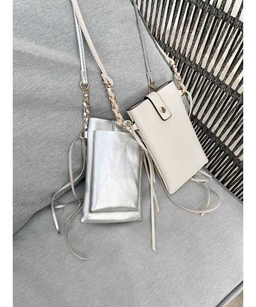 MERCURYDUO(マーキュリーデュオ)の「【MERCURYDUO×新希咲乃】配色ミニポシェット(ショルダーバッグ・レディース・アイボリー/ミント/シルバー・FREE)」の9枚目の写真