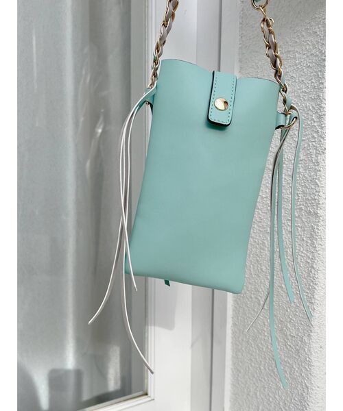 MERCURYDUO(マーキュリーデュオ)の「【MERCURYDUO×新希咲乃】配色ミニポシェット(ショルダーバッグ・レディース・アイボリー/ミント/シルバー・FREE)」の10枚目の写真
