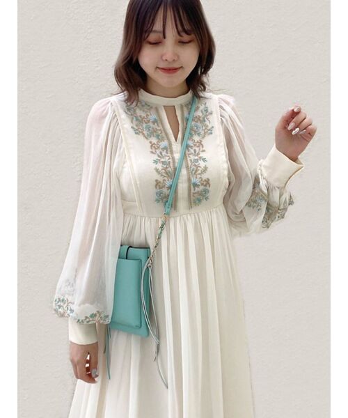 MERCURYDUO(マーキュリーデュオ)の「【MERCURYDUO×新希咲乃】配色ミニポシェット(ショルダーバッグ・レディース・アイボリー/ミント/シルバー・FREE)」の13枚目の写真