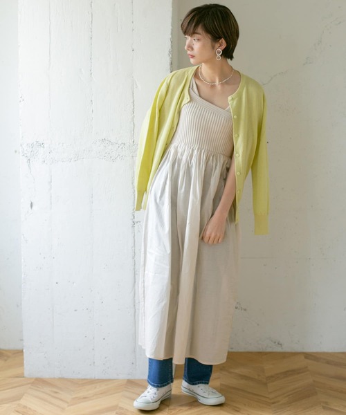 KBF（ケイビーエフ）の「キャミソールワンピース（ワンピース・レディース・ベージュ・ONE）」の2枚目の写真