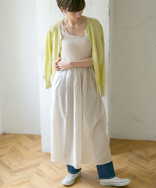 KBF（ケイビーエフ）の「キャミソールワンピース（ワンピース・レディース・ベージュ・ONE）」の12枚目の写真