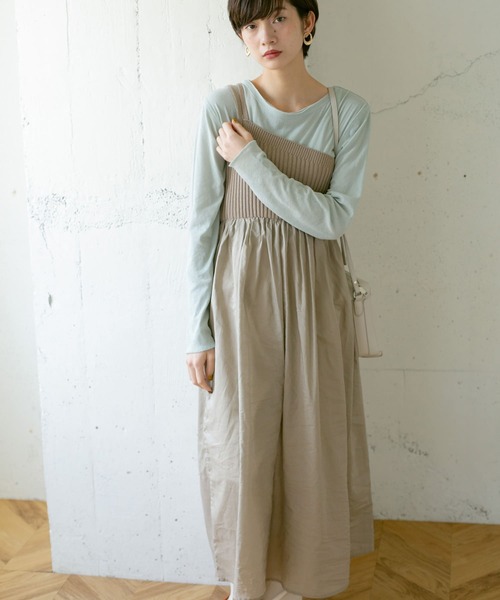 KBF（ケイビーエフ）の「キャミソールワンピース（ワンピース・レディース・ベージュ・ONE）」の16枚目の写真