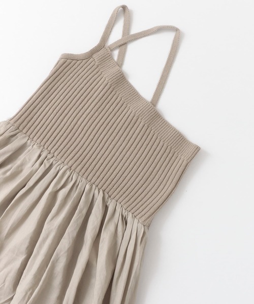 KBF（ケイビーエフ）の「キャミソールワンピース（ワンピース・レディース・ベージュ・ONE）」の5枚目の写真