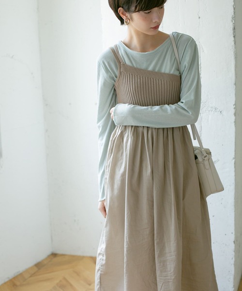 KBF（ケイビーエフ）の「キャミソールワンピース（ワンピース・レディース・ベージュ・ONE）」の17枚目の写真