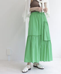 fredy emue | アシメギャザースカート（セットアップ可能）(スカート)