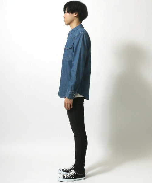 Levi's(リーバイス)の「Levi's /リーバイス クラッシックウエスタンデニムシャツ(シャツ/ブラウス・メンズ・ネイビー/サックスブルー/ブルー/ブルー系その他・S/M/L)」の20枚目の写真