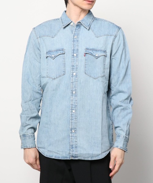 Levi's(リーバイス)の「Levi's /リーバイス クラッシックウエスタンデニムシャツ(シャツ/ブラウス・メンズ・ネイビー/サックスブルー/ブルー/ブルー系その他・S/M/L)」の22枚目の写真