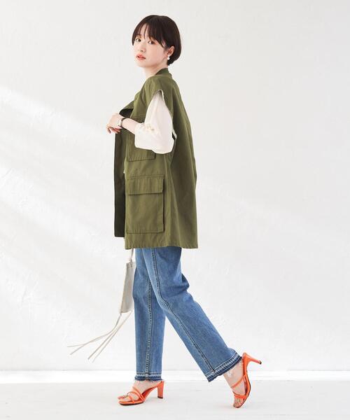 coen(コーエン)の「ミリタリージレ(ベスト・レディース・オフホワイト/オリーブ・M/L)」の4枚目の写真