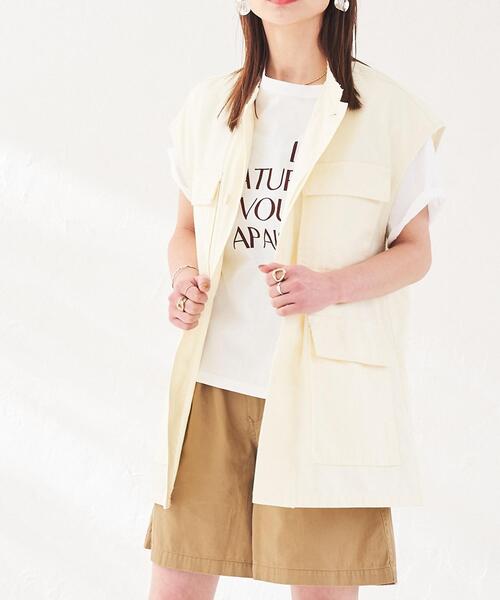 coen(コーエン)の「ミリタリージレ(ベスト・レディース・オフホワイト/オリーブ・M/L)」の5枚目の写真