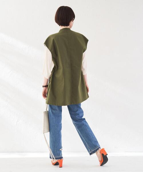 coen(コーエン)の「ミリタリージレ(ベスト・レディース・オフホワイト/オリーブ・M/L)」の11枚目の写真
