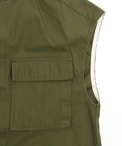coen(コーエン)の「ミリタリージレ(ベスト・レディース・オフホワイト/オリーブ・M/L)」の18枚目の写真