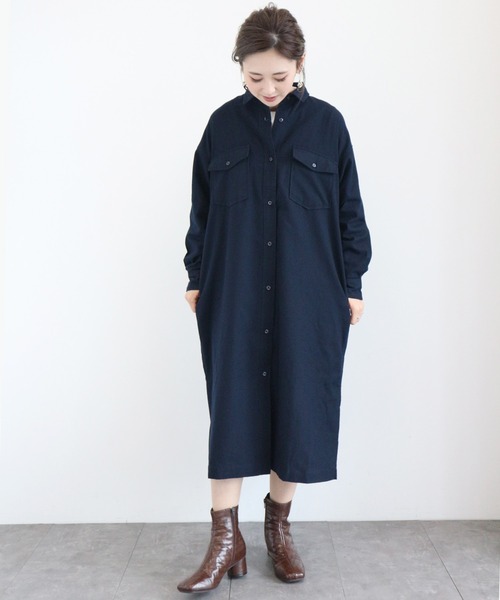 ブランド古着 シャツワンピース シャツワンピース American Holic アメリカンホリック のファッション通販 Zozoused