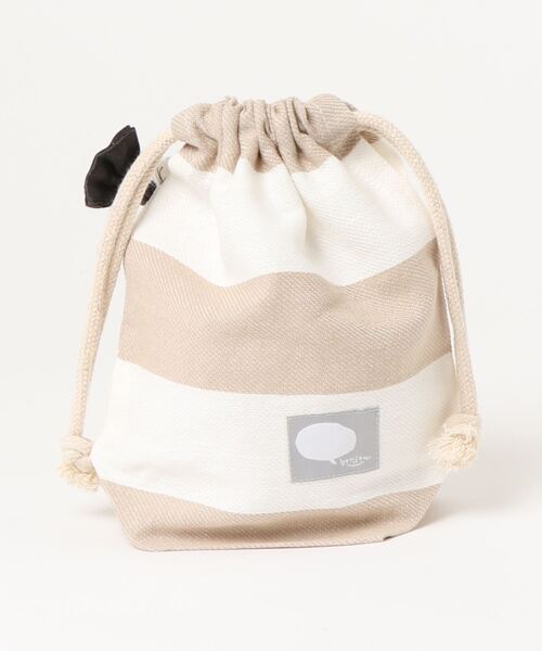 DONOBAN（ドノバン）の「◇キッズ◇ガールズリボン付きコップ巾着（エコバッグ/サブバッグ・キッズ・ラベンダー/ミント/ピンク/ベージュ・ONESIZE）」の8枚目の写真