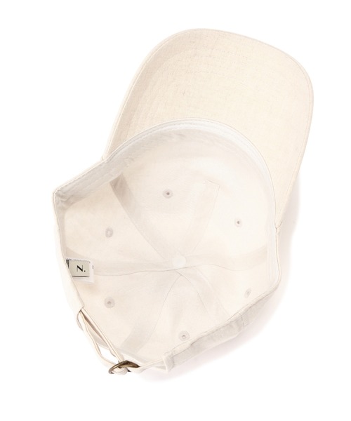 N.（N. Natural Beauty Basic）（エヌエヌナチュラルビューティーベーシック）の「麻混キャップ（キャップ・レディース・ブラック/ベージュ・FREE）」の6枚目の写真