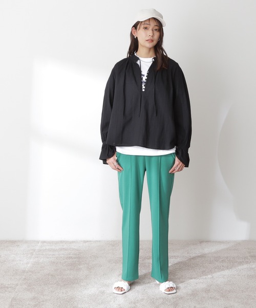 N.（N. Natural Beauty Basic）（エヌエヌナチュラルビューティーベーシック）の「麻混キャップ（キャップ・レディース・ブラック/ベージュ・FREE）」の12枚目の写真