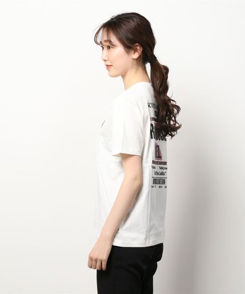 MAISON SCOTCH(メゾンスコッチ)の「リラックスフィット オーガニックコットンTシャツ【164704】(Tシャツ/カットソー・レディース・オフホワイト・X-SMALL/SMALL)」の2枚目の写真