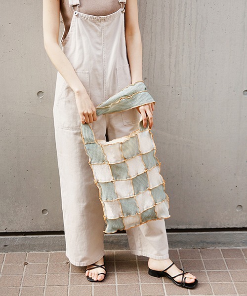 CONTROL FREAK / CTFK（コントロールフリーク）の「CONTROL FREAK(コントロールフリーク)シアーパッチメロウトート（トートバッグ・レディース・ブラック/カーキ/ベージュ/グリーン/ブラウン/ブルー・FREE）」の11枚目の写真