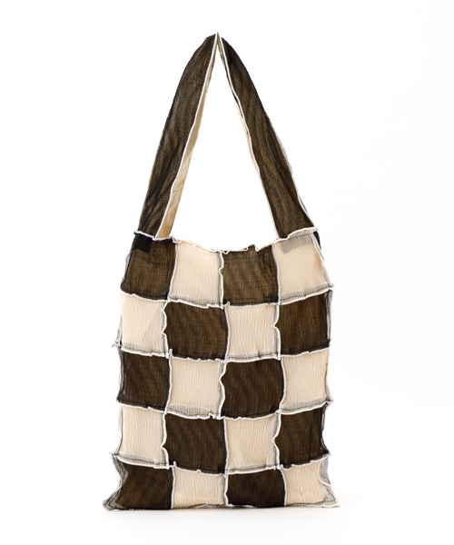 CONTROL FREAK / CTFK（コントロールフリーク）の「CONTROL FREAK(コントロールフリーク)シアーパッチメロウトート（トートバッグ・レディース・ブラック/カーキ/ベージュ/グリーン/ブラウン/ブルー・FREE）」の22枚目の写真