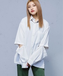 Ellno Loset | スリーブボタンデザインシャツ(シャツ/ブラウス)